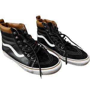 Vans Sk8-Hi MTE Waterproof Black Suede Shoes - Mens - Size 11.5